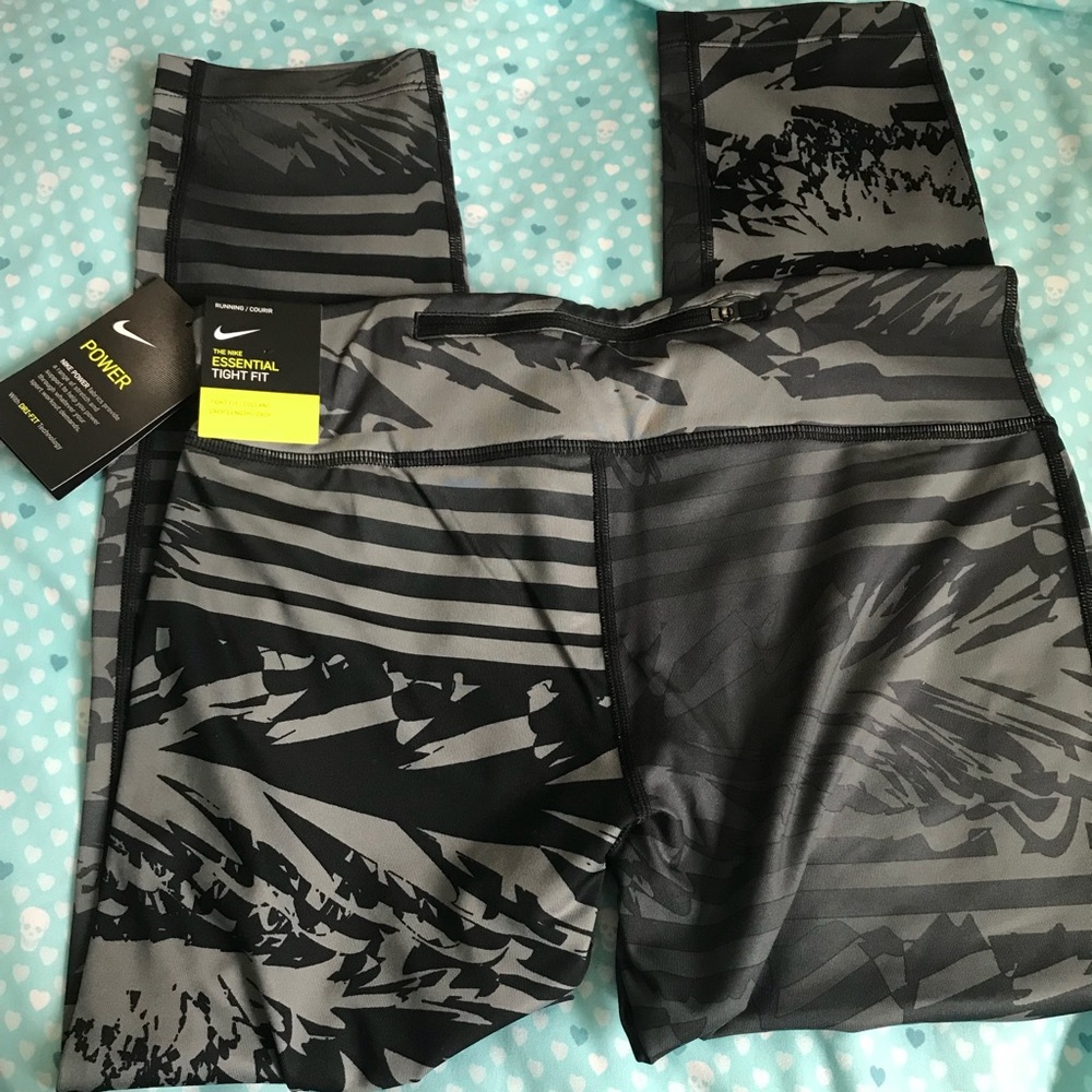 Nike Power Essential Running Crops Size L - Picture 5 of 6